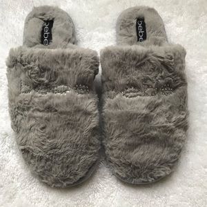 BEBE COZY PLUSH SLIPPERS